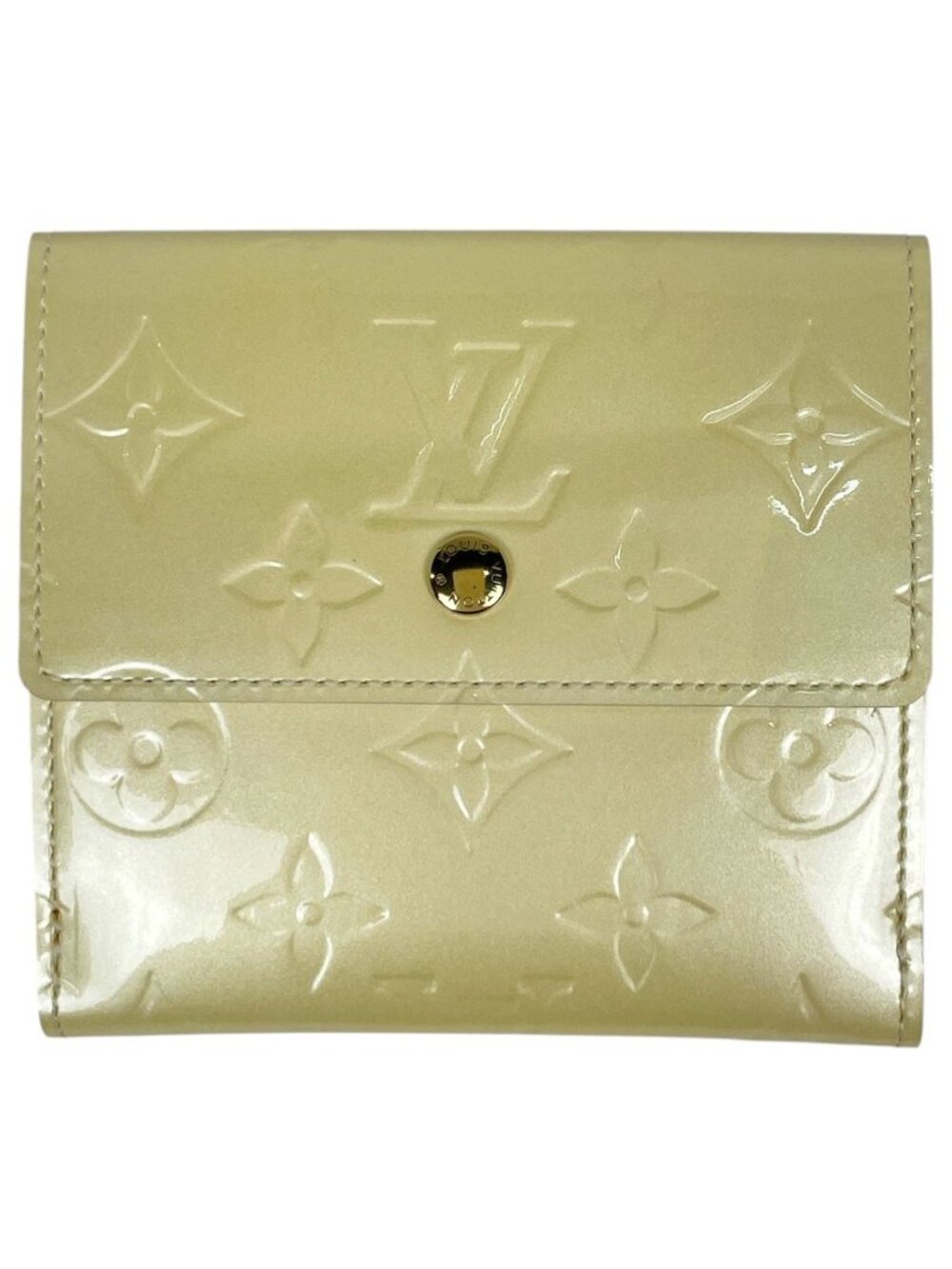 Louis Vuitton Porte Monnaie Billets Cartes Credit Trifold Wallet Snap Patent